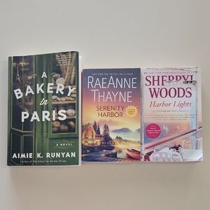Set of Three Novels - A Bakery in Paris, Serenity Harbor, Harbor Lights